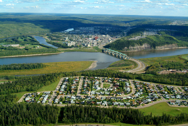 Fort McMurray with Athabasca River-Courtesy: Wikipedia